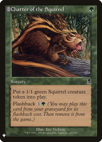 Chatter of the Squirrel [LIST - 233]