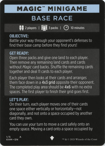 Magic Minigame: Base Race [KHM - 1]