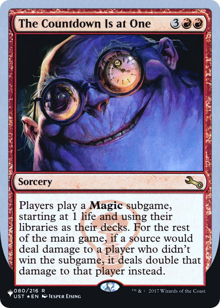 The Countdown Is at One [LIST - 080/216]
