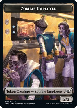 Zombie Employee // Food (011) Double-sided Token [UNF - N/A]