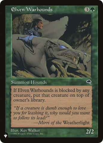 Elven Warhounds [LIST - N/A]
