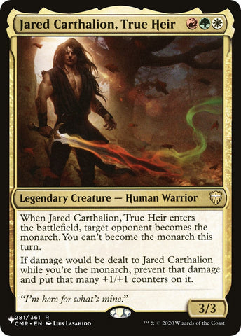 Jared Carthalion, True Heir [LIST - 281/361]