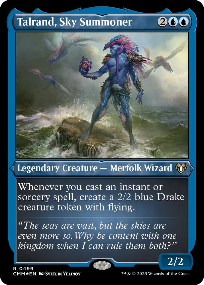 Talrand, Sky Summoner (Foil Etched) [CMM - 499]