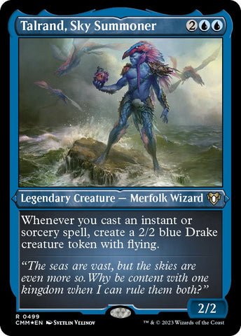 Talrand, Sky Summoner (Foil Etched) [CMM - 499]