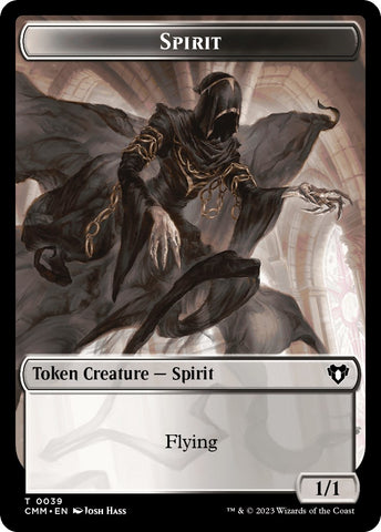 Spirit (0039) // Elemental (0025) Double-Sided Token [CMM - 39 // 25]