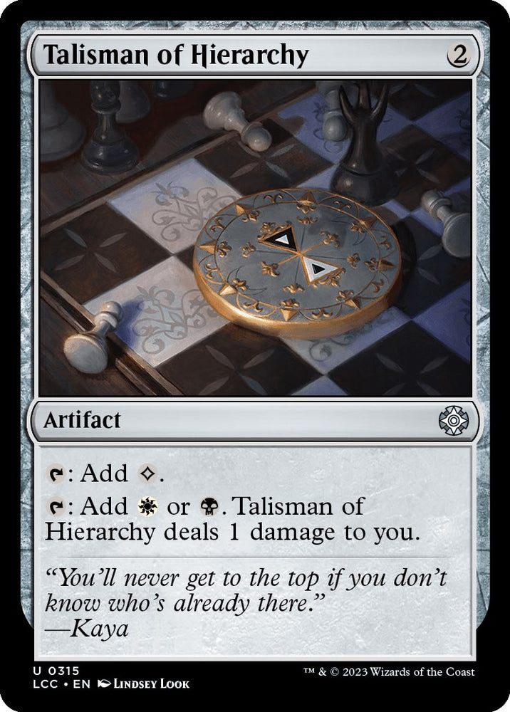 Talisman of Hierarchy [LCC - 315]