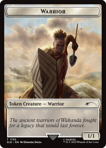 Warrior Token (Rainbow Foil) [SLD - 1752]